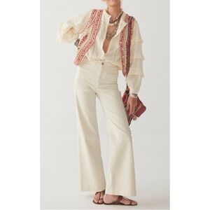 Maison Hotel Ross Pant in Disco White, Sz Small